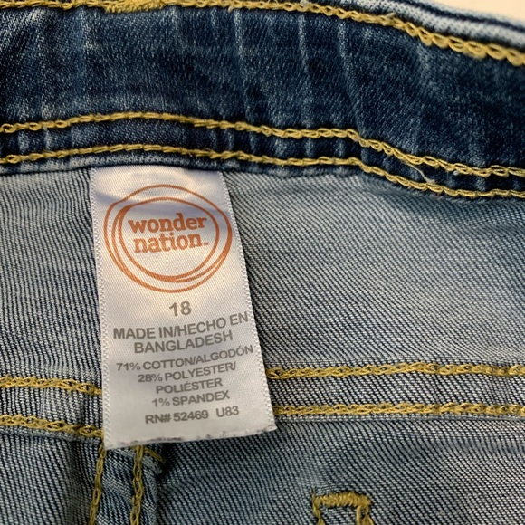 wonder nation blue Jean girls shorts - Picture 2 of 2